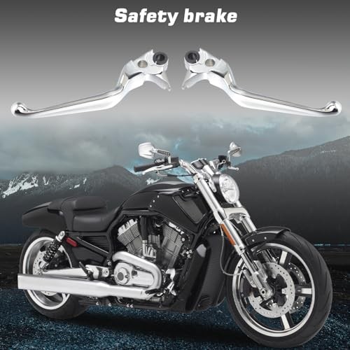 Chrome Brake Lever Motorcycle Clutch Hand Levers Compatible with Harley