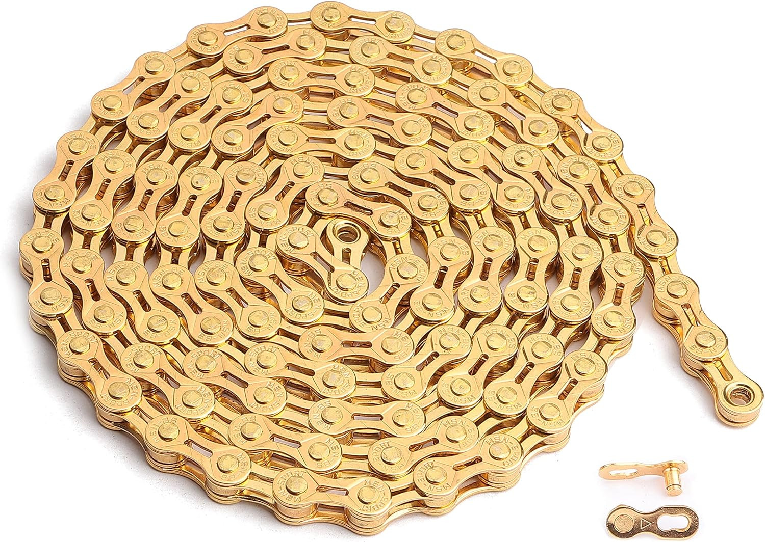 6/7/8 Speed Bike Chain 116 Link 1/2×3/32″ for MTB Road Bicycle Steel