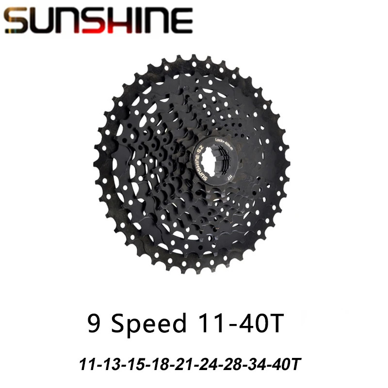SUNSHINE Black Cassette 8S 9S 10S 11S 12S MTB Bike Road Bicycle Freewheel 11V 12
