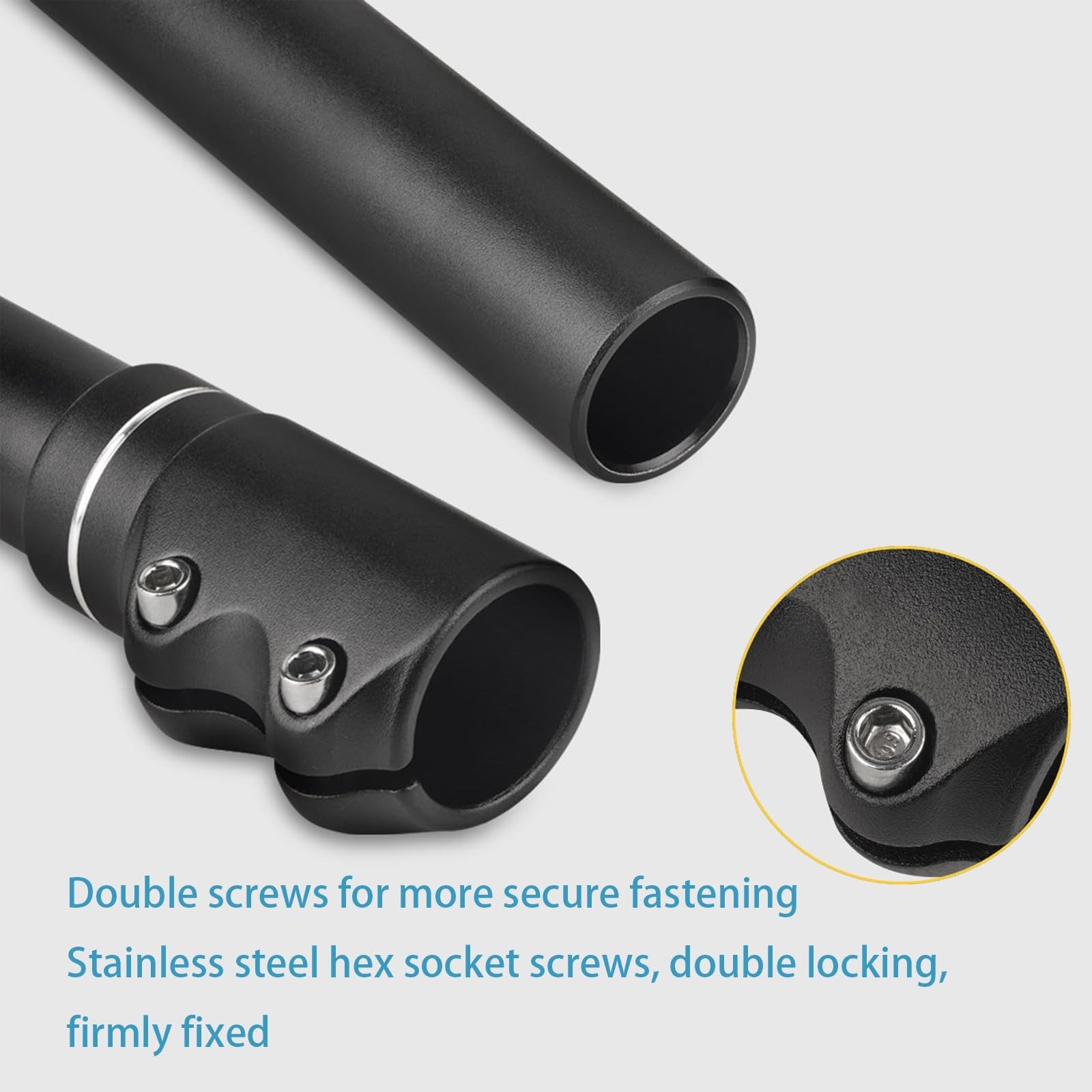 Adjustable Bike Fork Stem Extender Adapter 1 1/8″ 28.6mm MTB Road BMX Handlebar