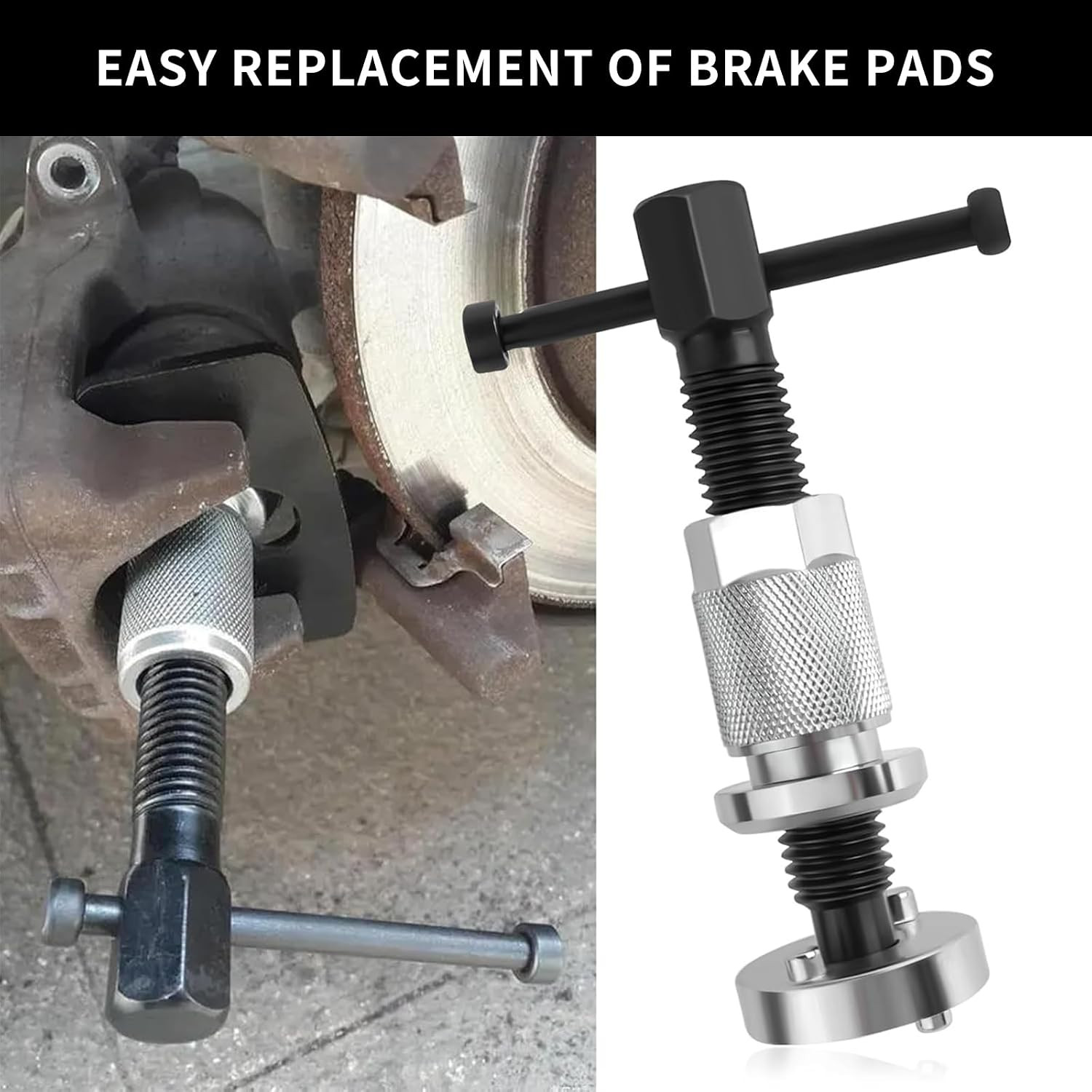 Car Brake Piston Wind Back Tool, 3Pcs/Set Brake Caliper Piston Rewind Tool, Auto