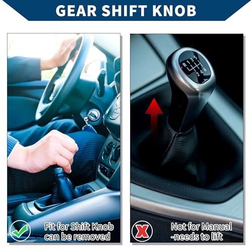 6 Speed Manual Gear Shift Knob with Dust Cover for Audi A4 S4 2007-2015 /