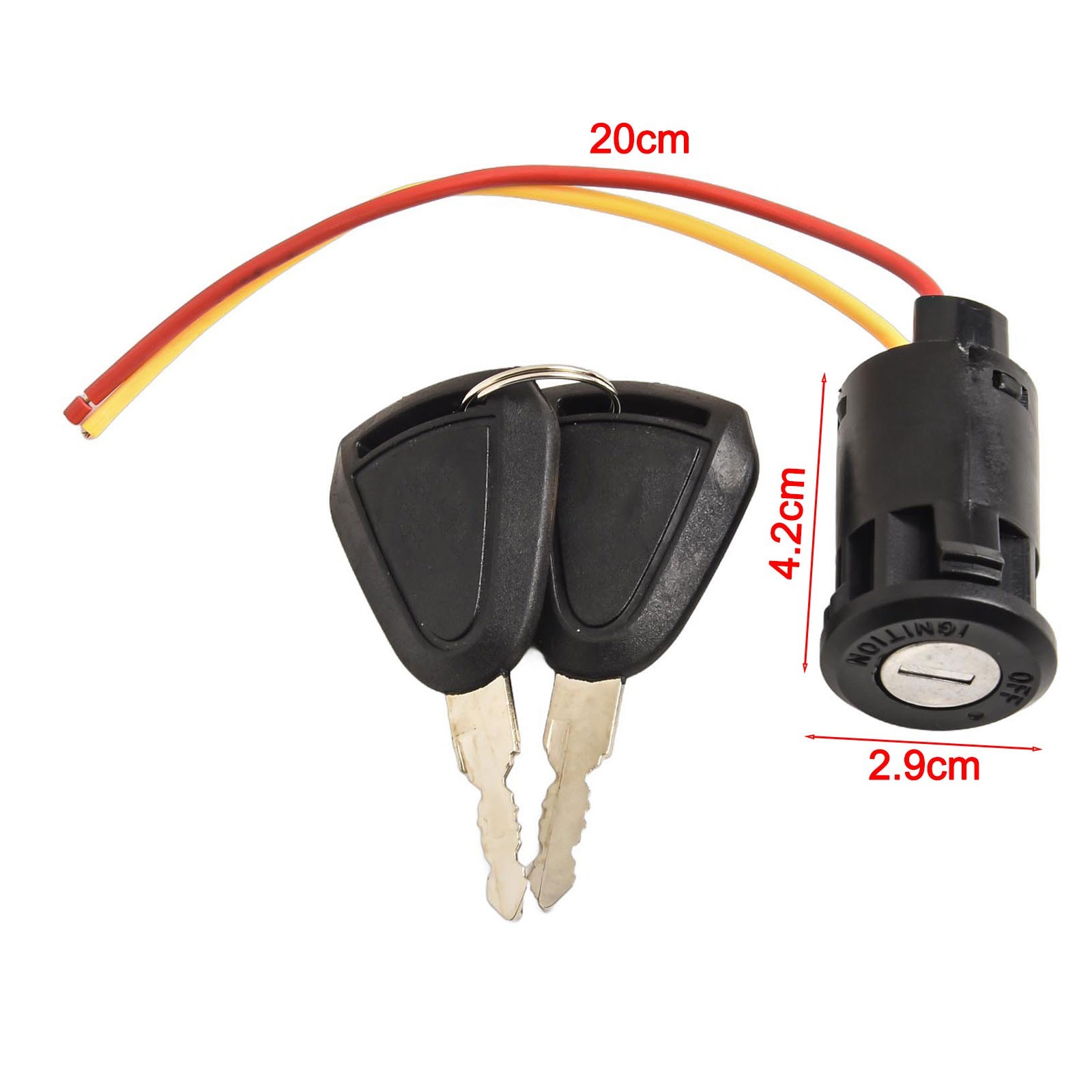 Lock Key Tools Sports for 2 Wire 40g Bike Ignition Long Lasting Performance