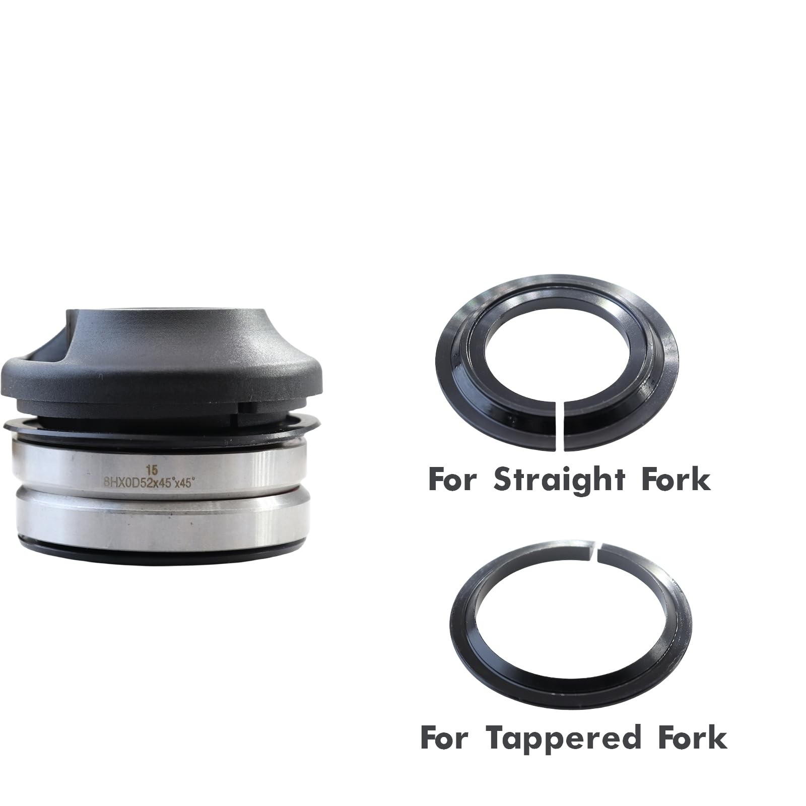 Integrated Cable Routing Threadless Headset 52mm Bike Frame Bearing Parts