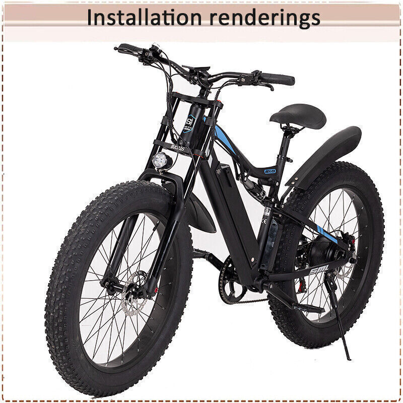 26*4.0″ Fat Bucklos MTB Air Suspension Fork Beach/Snow/Electric Bike Forks