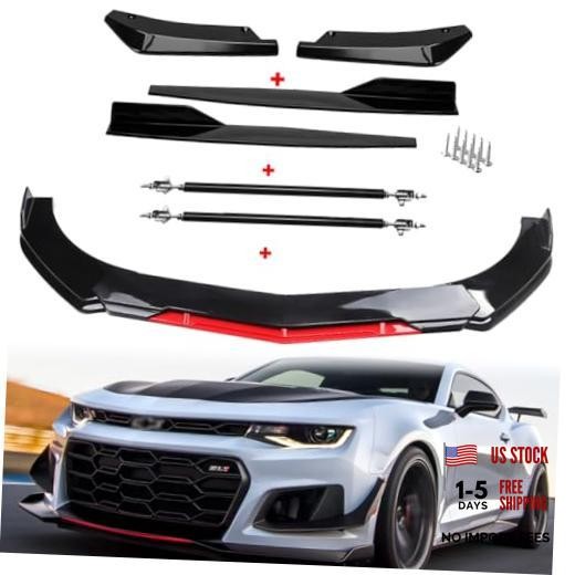 Gloss Black Bumper Lip Spoiler Splitter Fits 1997-2002 2010-2021 Chevy