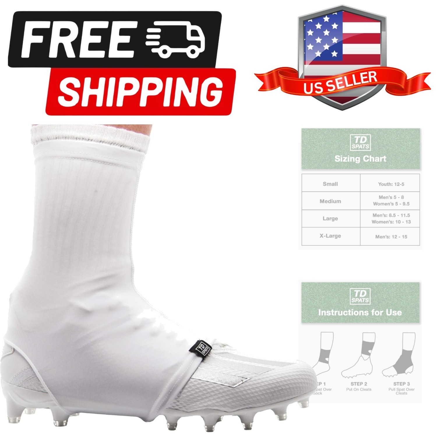 Football Cleat Covers – Wraps for Cleats | for Football, Soccer, Field Hocke…