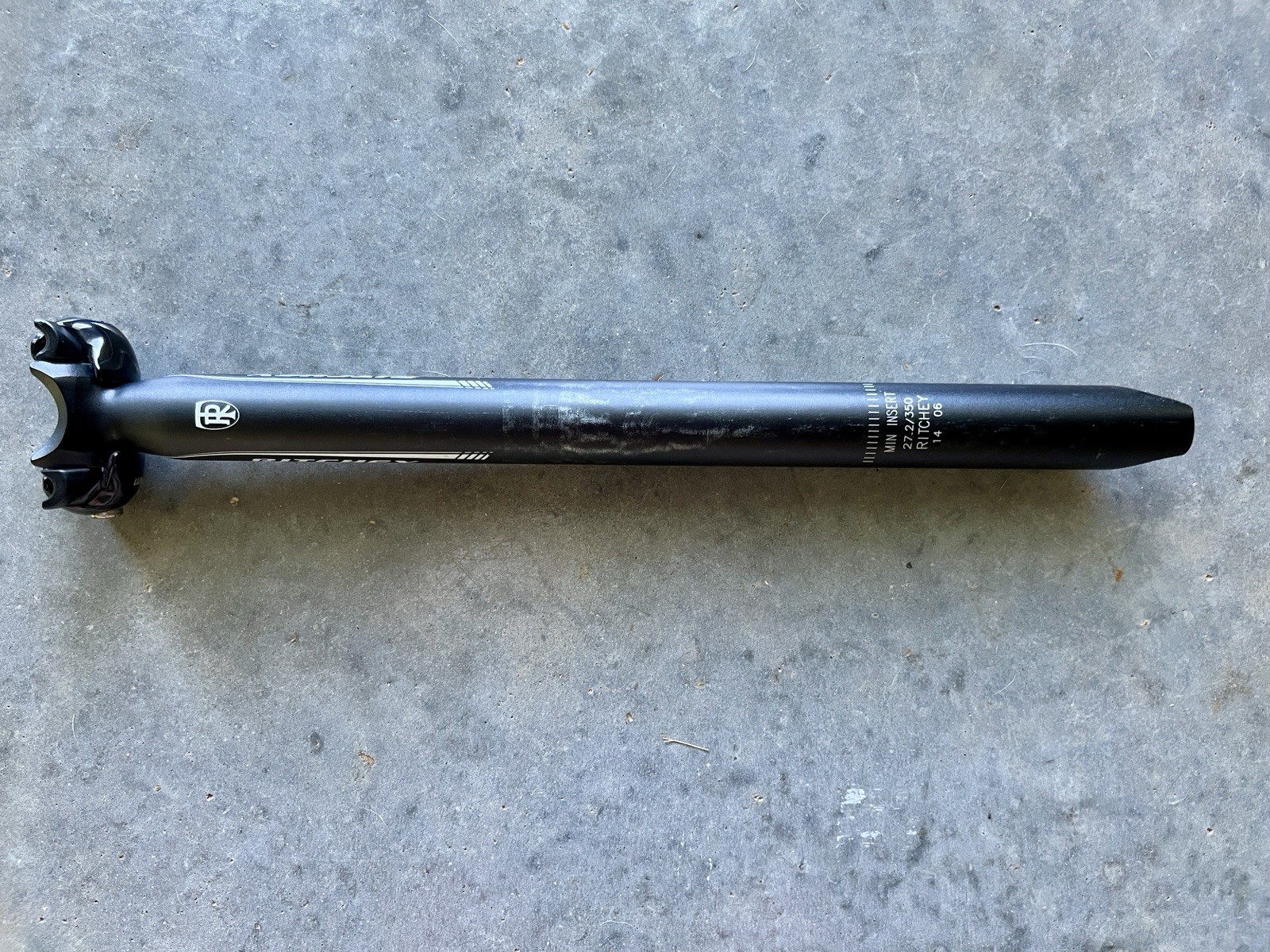Ritchey WCS 1-Bolt Alloy Seatpost 27.2mm, 350mm, 0 Offset