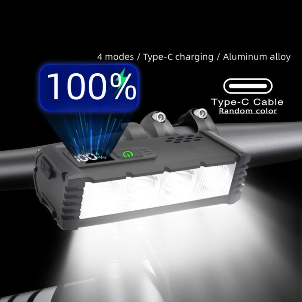 Bicycle Light 4000 Lumens 2000 MAh for Battery Efficient Battery Life For