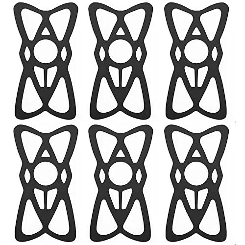 Motorcycle Phone Mount Tether 6 Pack,Replacement Silicone Bands for Bike