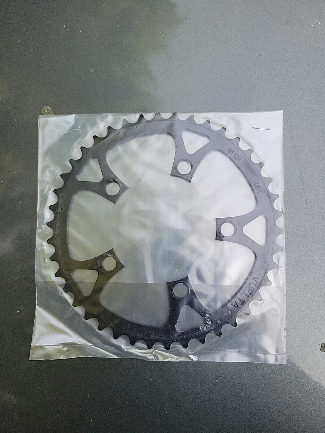 Vintage Vuelta 42 Tooth 94 BCD Chain Ring Black