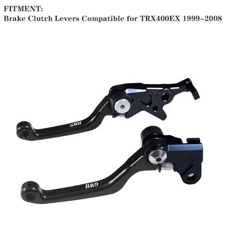 Motorcycle Billet Foldable Brake Clutch Lever Handle TRX400EX 1999-2008 (Black)