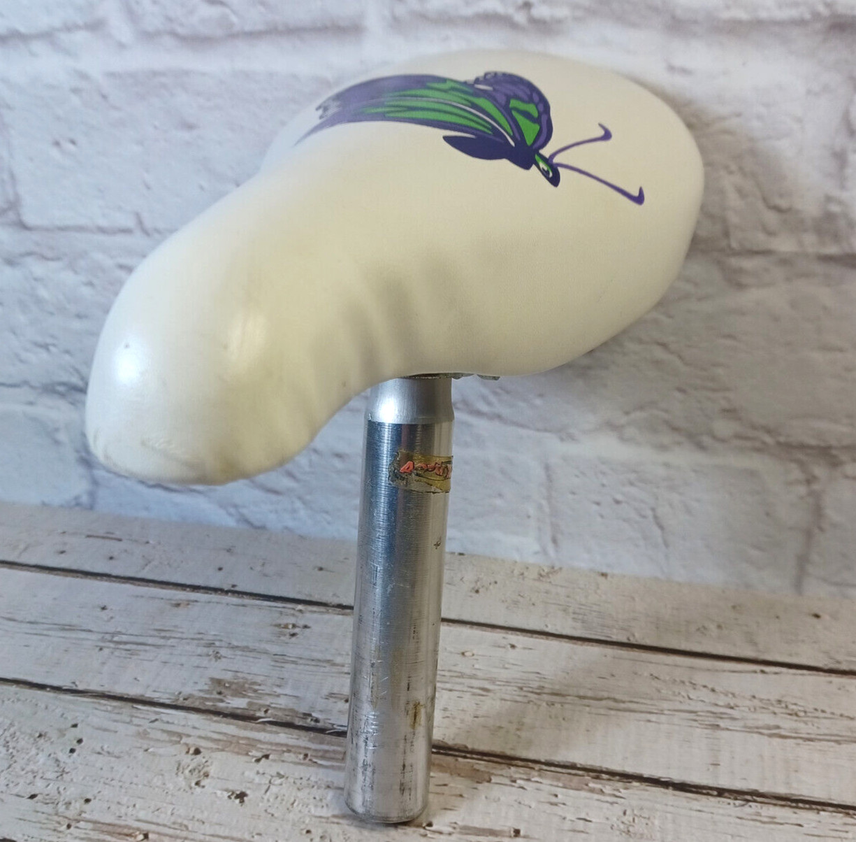Butterfly Bicycle Seat Unique Purple Green White 9.5″ Cycling Gear