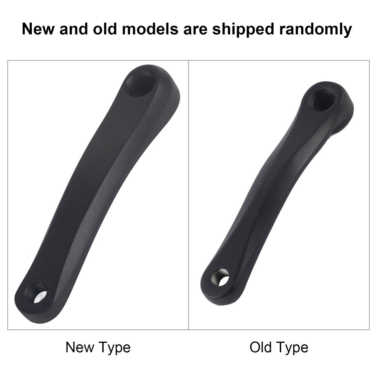 170mm Bike Aluminum Alloy Left Single Chain Crank Arm Replacement (Black Rhombic