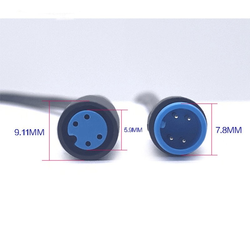 Waterproof M8 8mm 2 3 4 5 6 Pin Bicycle Plug female male Scooter Brake Cable