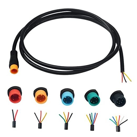 Extension Cable 2Pin/3Pin/4Pin/5Pin/6Pin Waterproof Plug 3pin Male Connector
