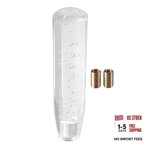 Gear Shift Knob Stick, 20cm Faux Crystal Transparent Bubble Gear Shifter Clear