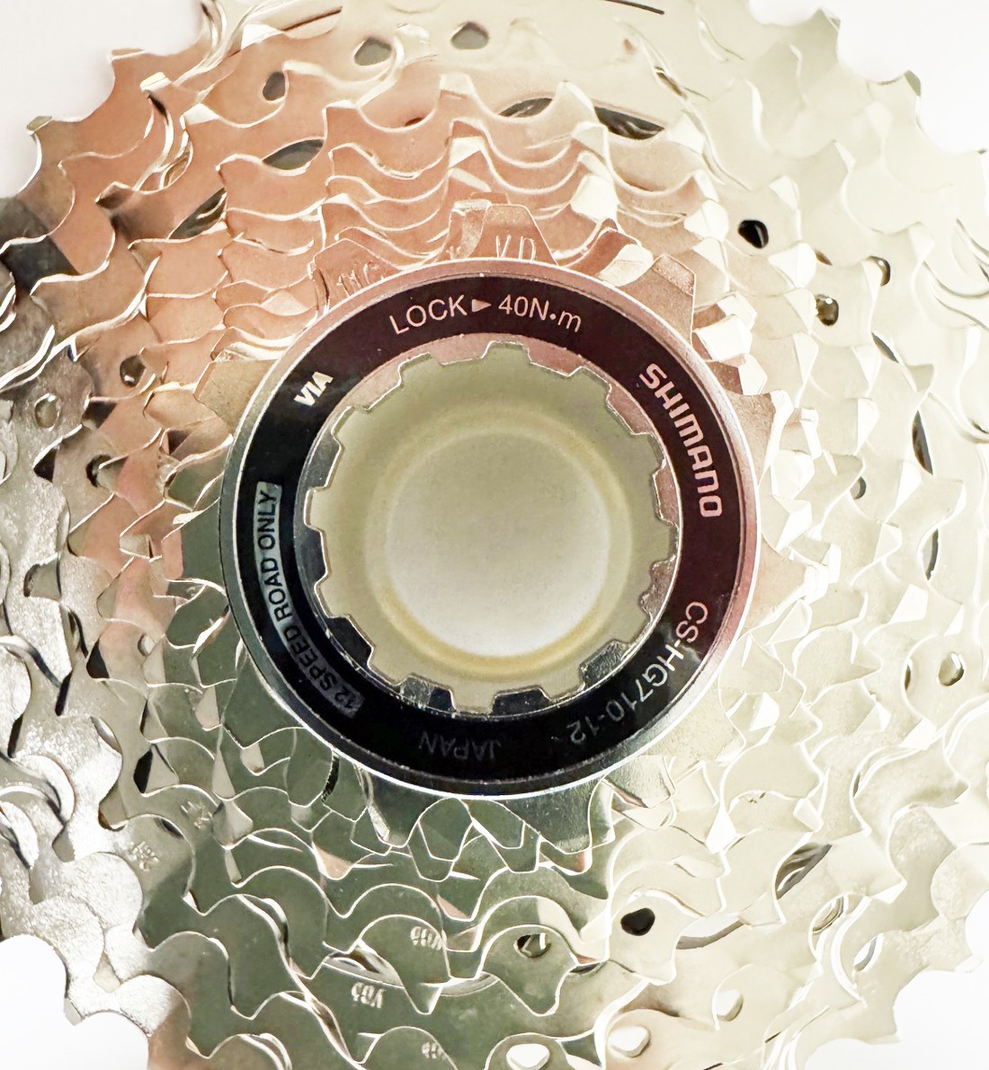 Shimano 105 CS-HG710-12 Cassette – 12-Speed, 11-36t, HG L2, Silver