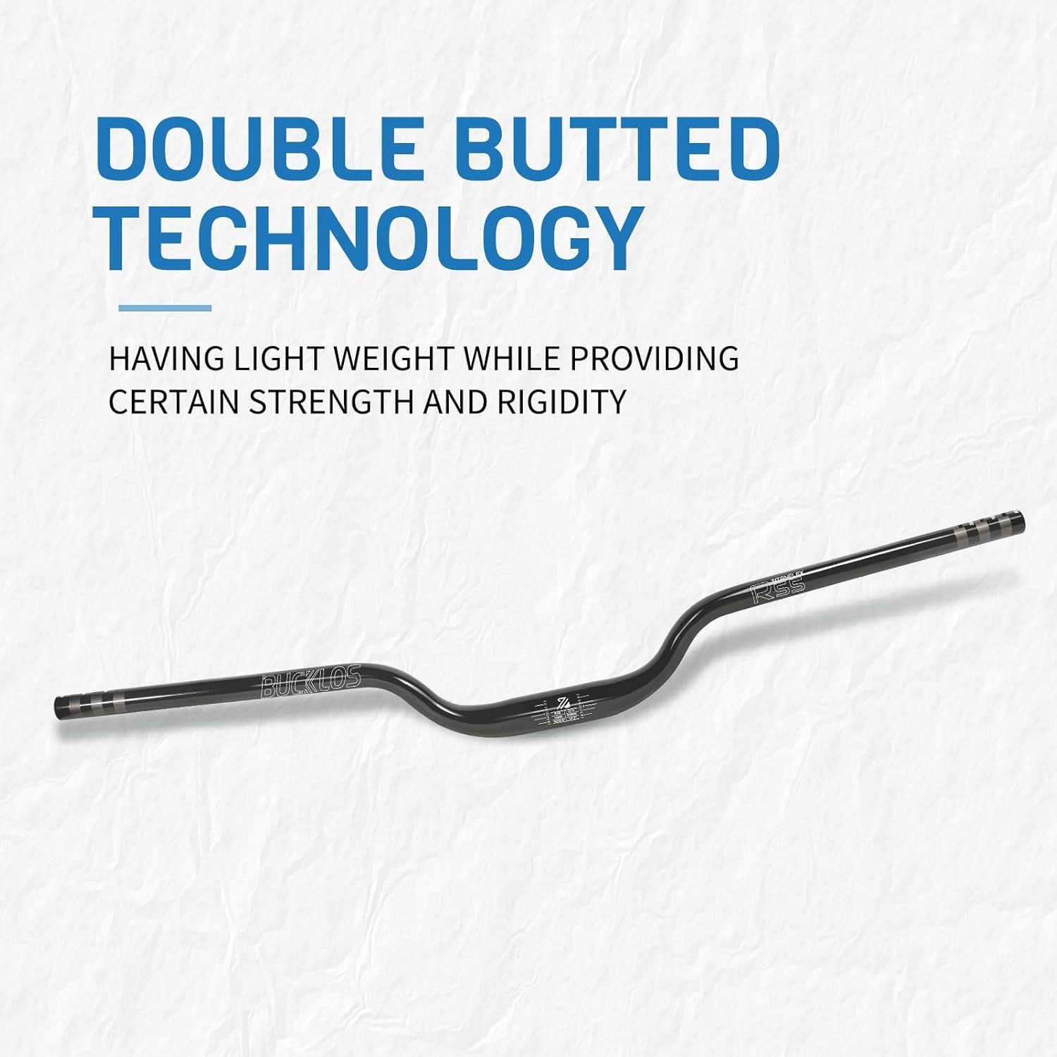 BUCKLOS 31.8mm—55mm Rise Mountain Bike Handlebars Riser Bar, Aluminum Alloy MT