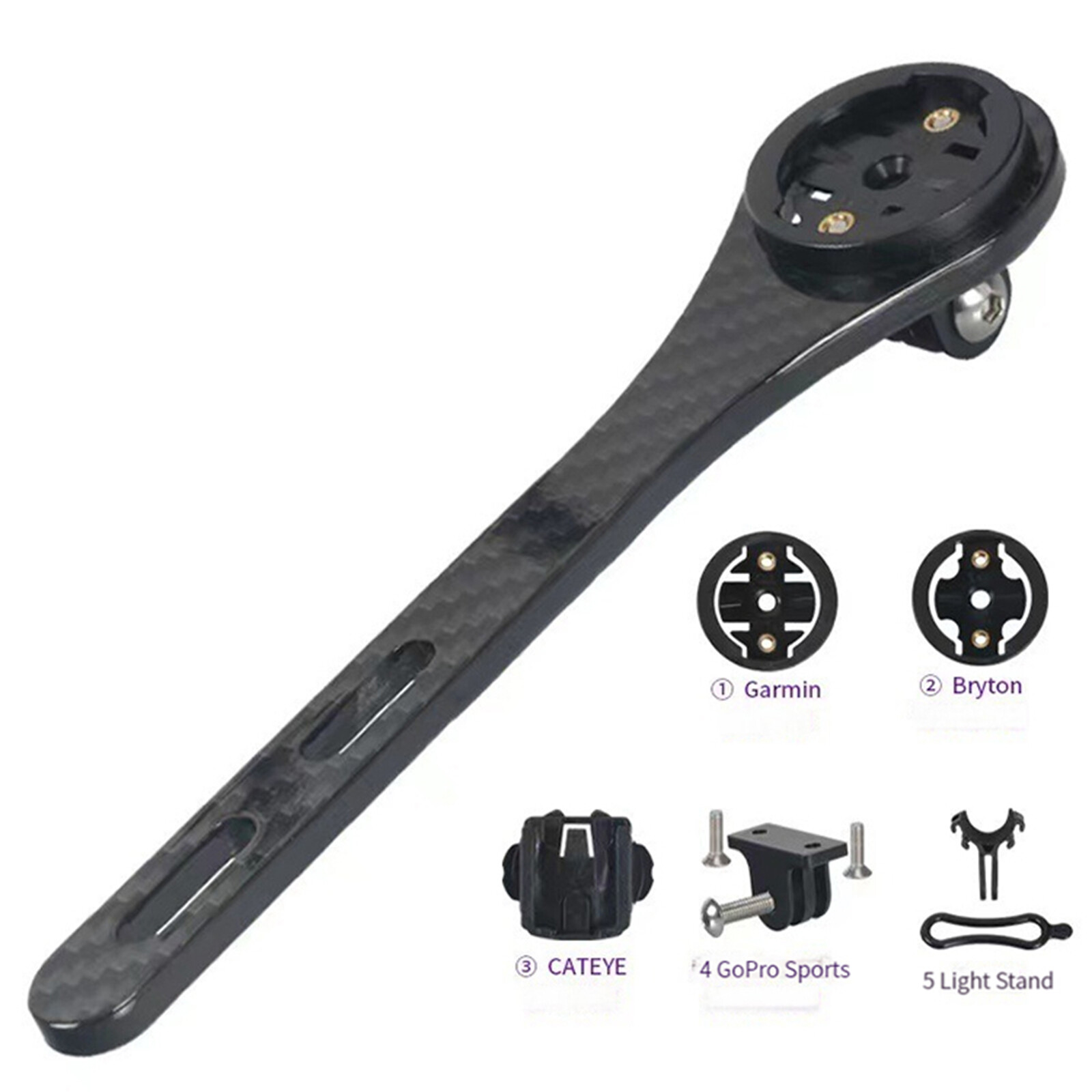 3in1 Road Bike Yardstick Extension Seat Bracket for Bryton Garmin Cateye Series