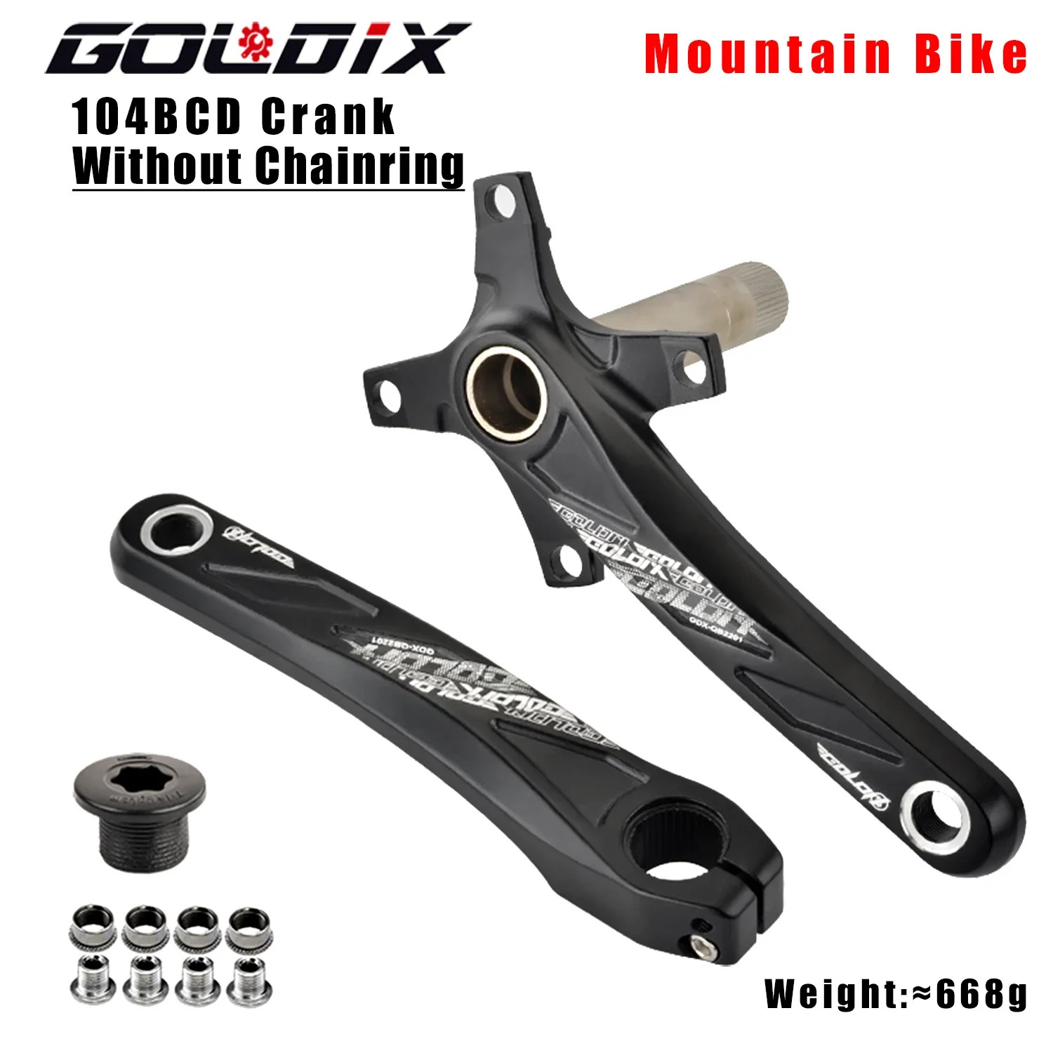 104BCD Wide and Narrow Teeth Bicycle Crankset 170/175Mm Crank Round/Oval Chain R
