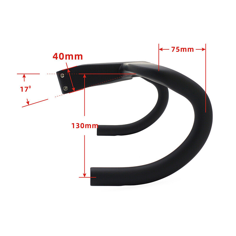 Carbon Fiber Handlebars Integrated Bar Stem Road Bike Drop Bar 380/400/420/440mm