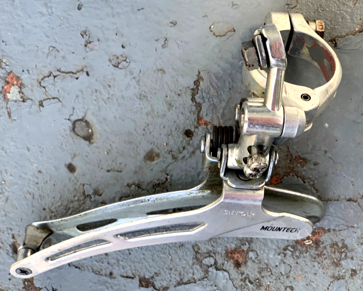 Vintage 1980s SUNTOUR MOUNTECH Front Derailleur 28.6 Clamp-On MTB Touring Triple