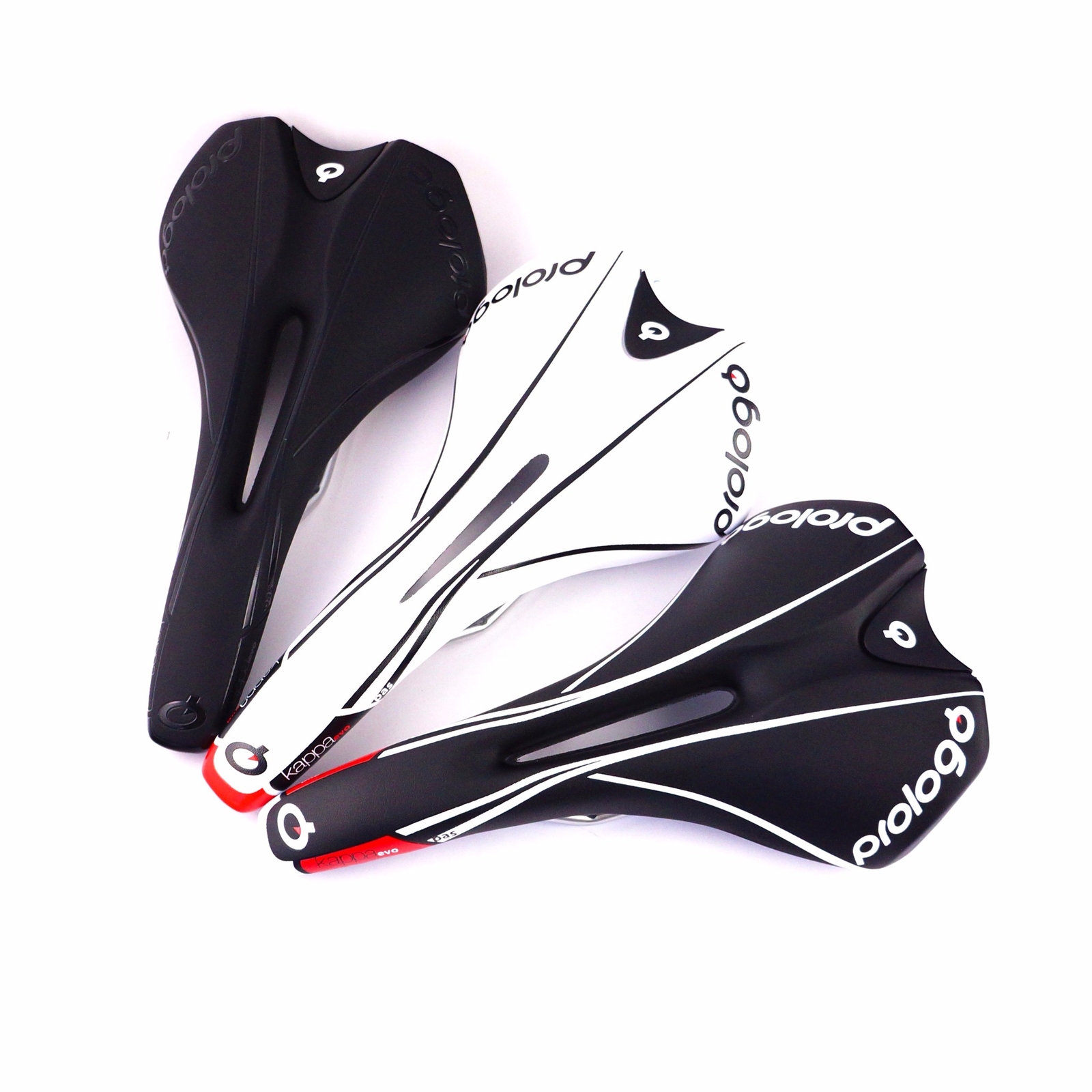 Prologo Kappa EVO Pas Bicycle Road Bike Saddle Black / Black&White / White&Black
