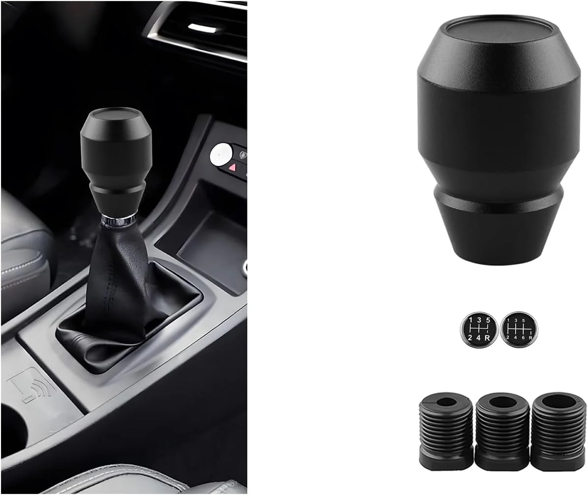 Zpana Car Shift Knob, Aluminum Alloy Manual Automatic Vehicle Gear Shifter Knob,