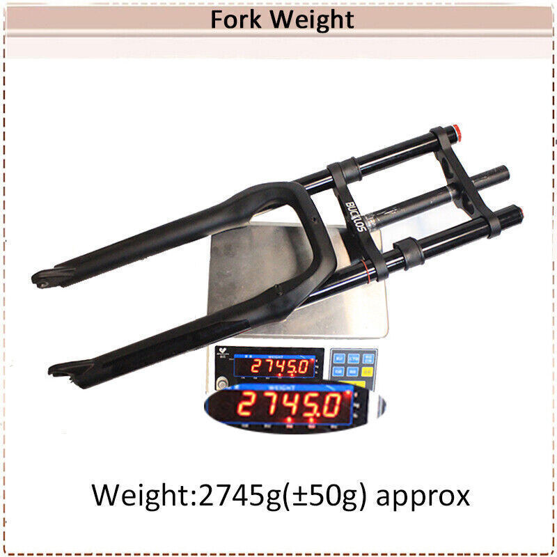 26*4.0″ Fat Bucklos MTB Air Suspension Fork Beach/Snow/Electric Bike Forks