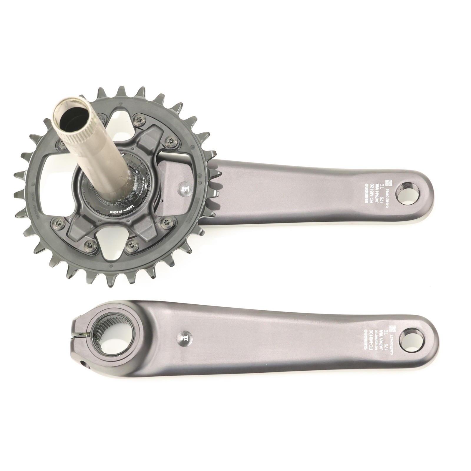 Shimano Deore XT FC-M8120-1 Crankset, 12-Speed, 175mm, 30T, 55mm Chainline, Boos