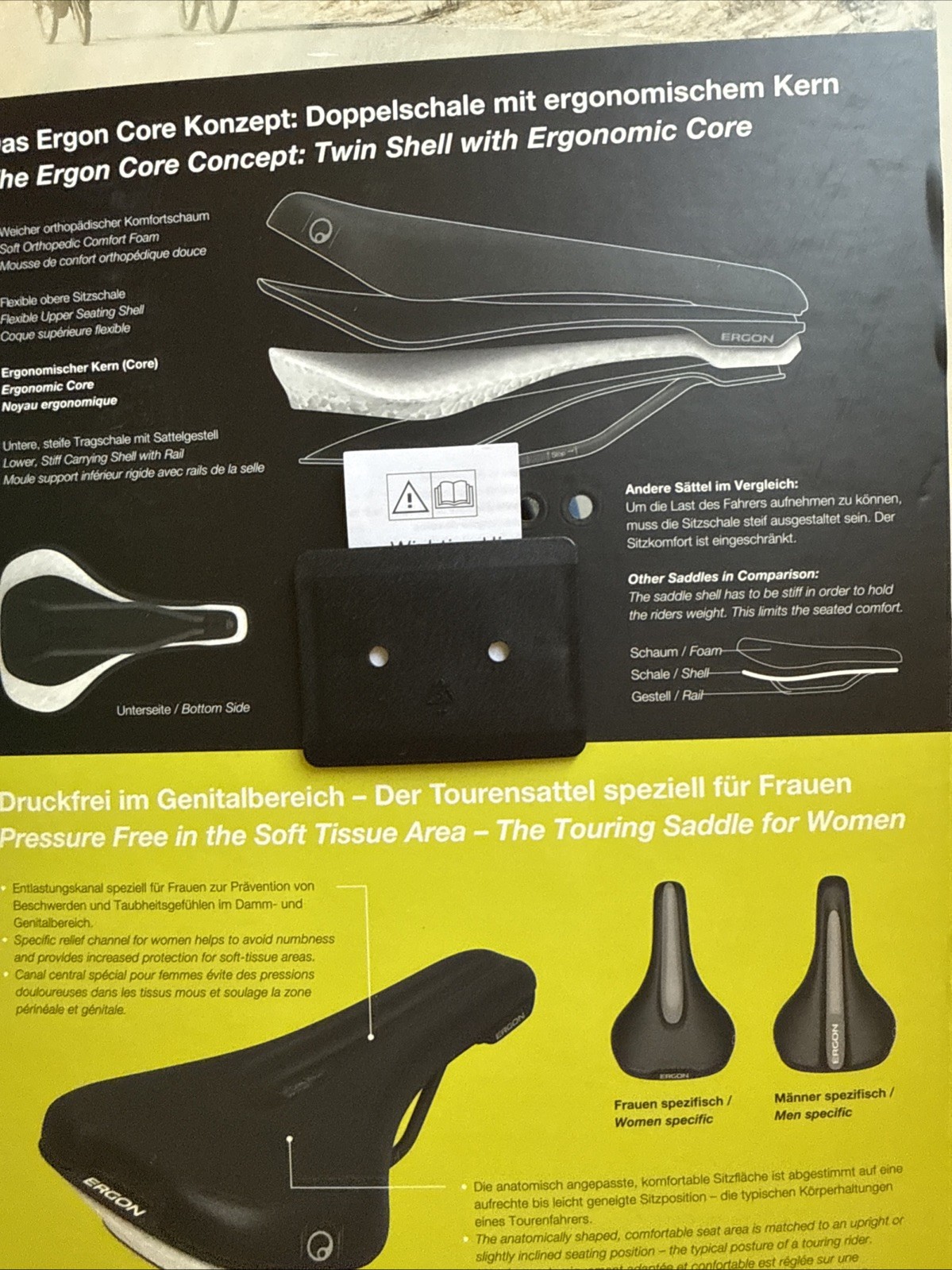 Ergon ST Core Ultra Saddle Women Black M/L