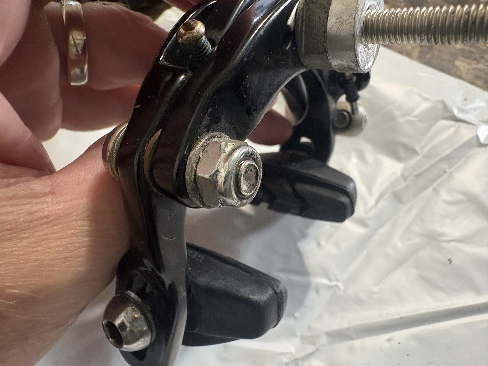 Dual Pivot Road Bike Caliper front Brake Black Alloy Sidepull A03G SIDE PULL