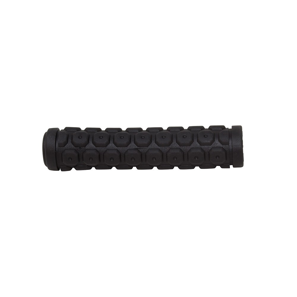 Octagon M.T.B. Bike Bicycle Grips with end caps Black 7/8″ Kraton Rubber