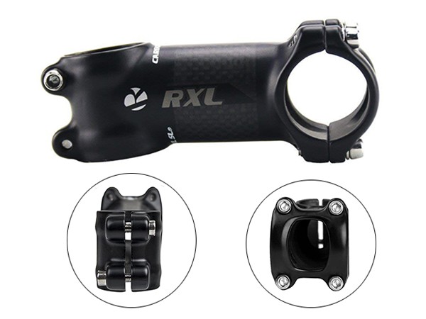 USA Stock Carbon Fiber+Aluminum Alloy Stem For Handlebar MTB Bike Stem 6°110mm