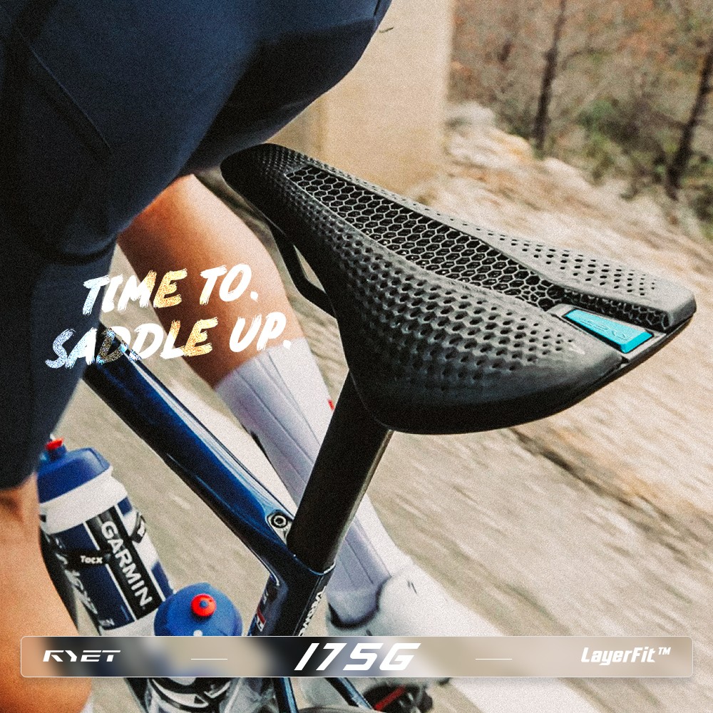 3D Printed Carbon Bike Saddle Carbon Rails 143/155MM for MTB Gravel Road Bike