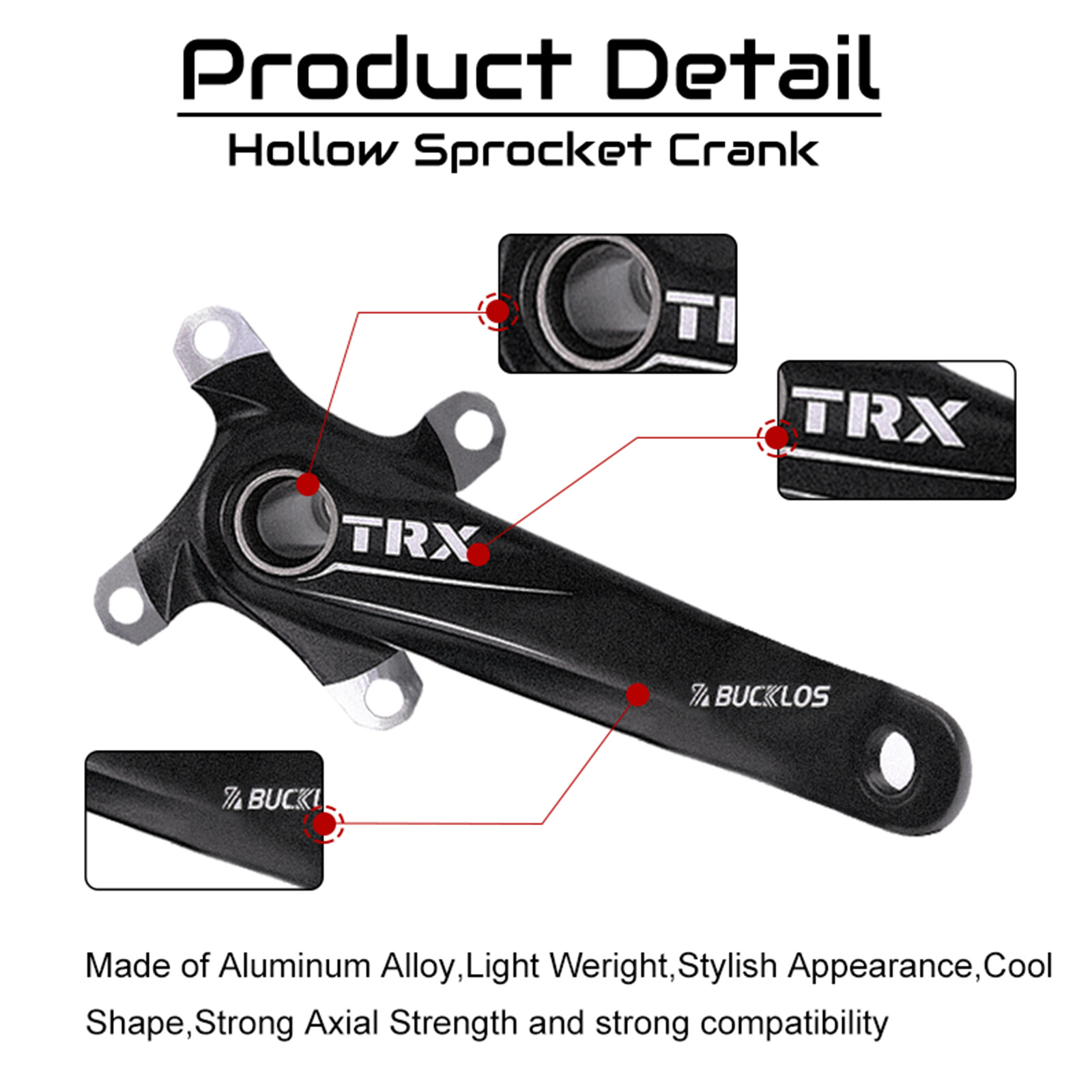 MTB 104BCD Bicycle Crankset 30T 32T 34T 36T 38T 40T 42T Mountain Bike Chainring