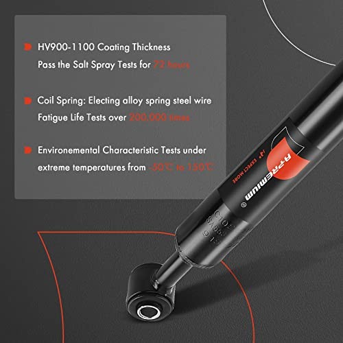 Rear Pair (2) Shock Struts Absorbers Compatible with Mazda 3 2010-2013 & Ford