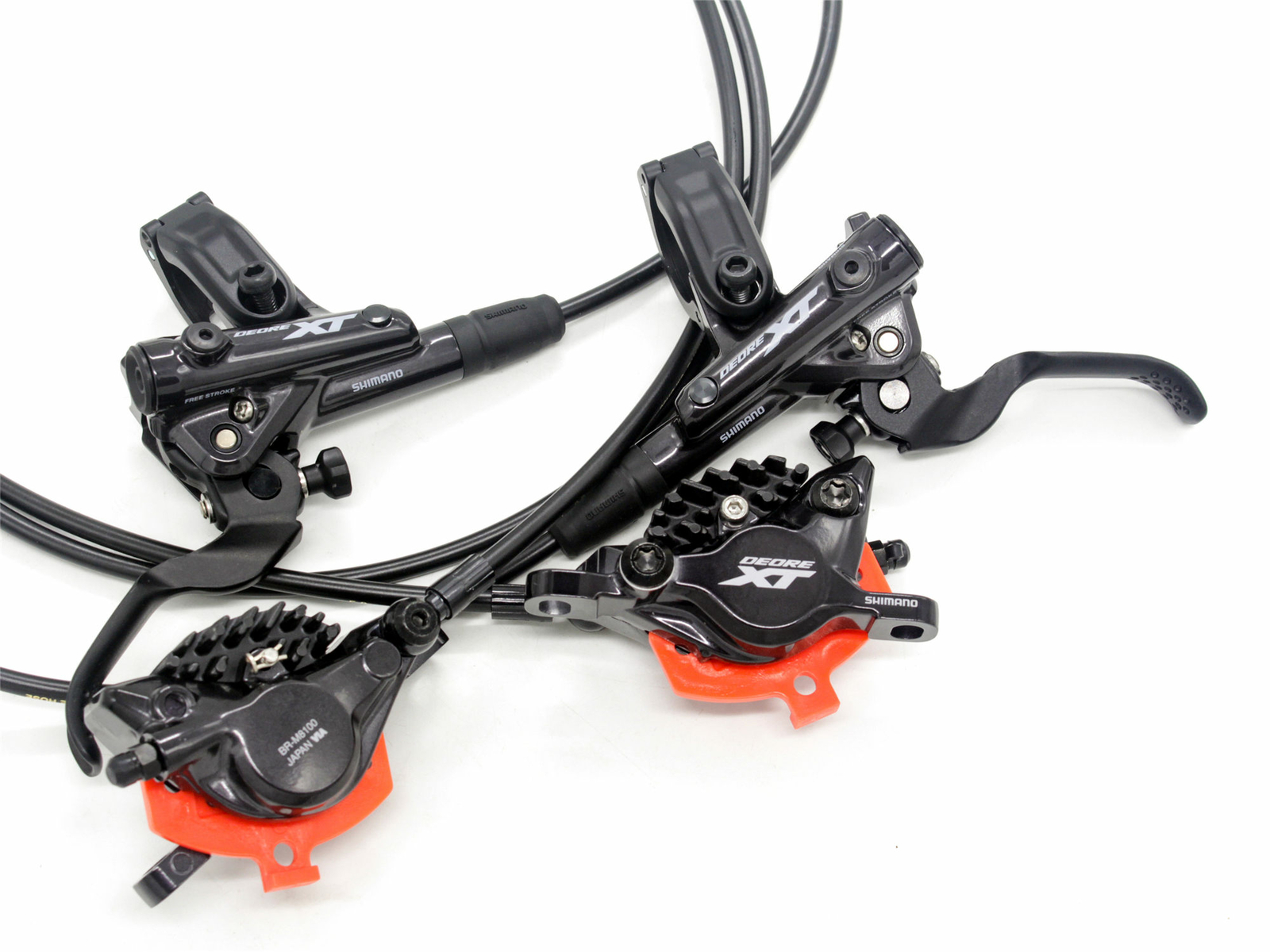 Shimano XT BR M8000/M8100 Hydraulic Disc Brake Set Front&Rear Ice-Tech RT81/RT86