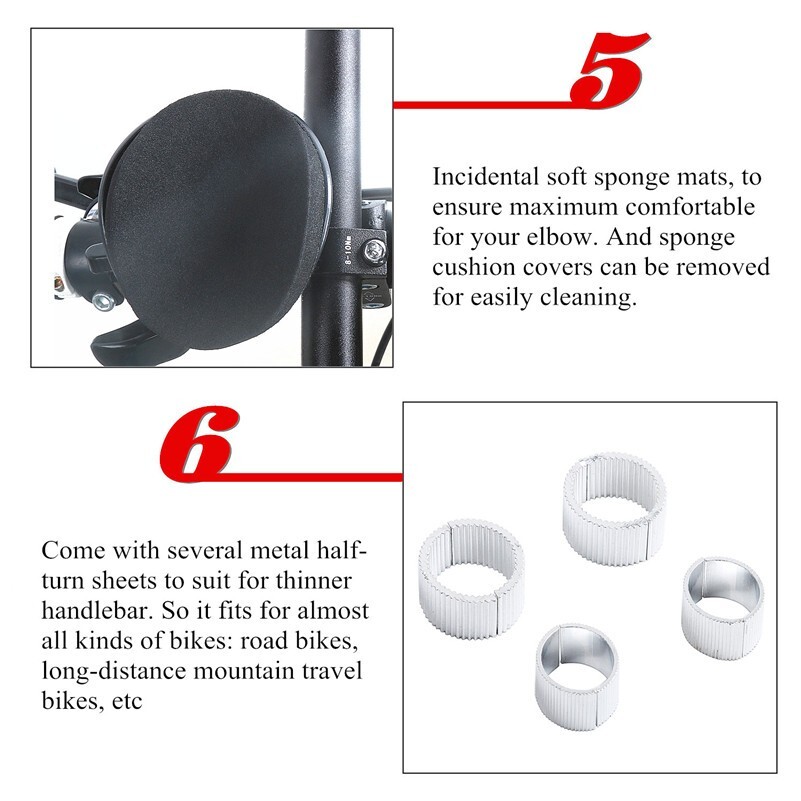 Rest Bicycle Handlebar Clip on Aero Bars Road Bike Extension Triathlon Aerobars