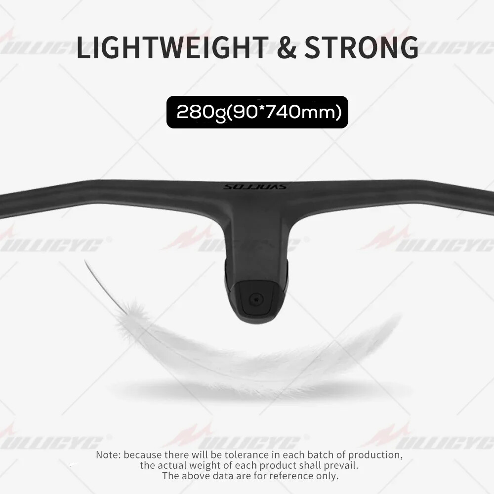 -20 Degrees Carbon Fibre Integrated Cockpit MTB Handlebar 740mm Bike Accessories