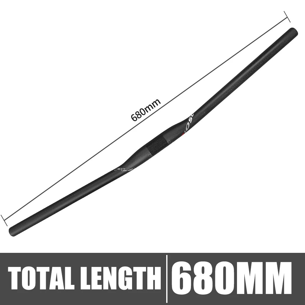 3K Matte Mountain Bike Carbon Fiber Handlebar 31.8 *680/700/720/740/760mm