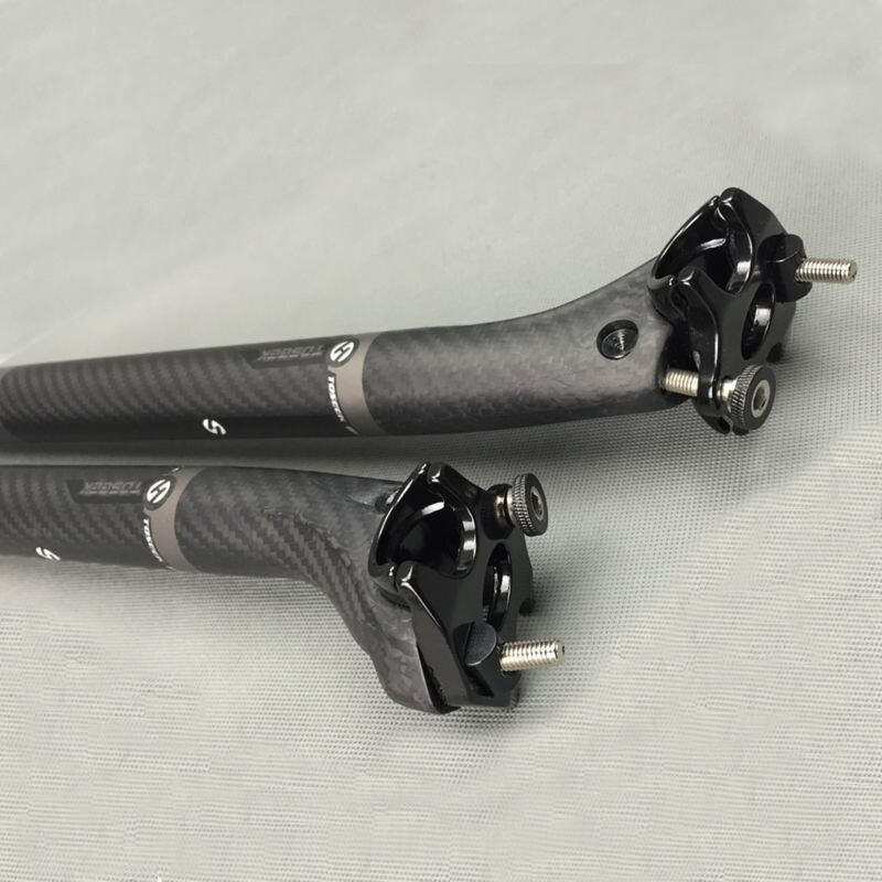 TOSEEK Carbon Fiber Seatpost Offset Mountain Road Bike Seatpost 27.2/30.8/31.6mm