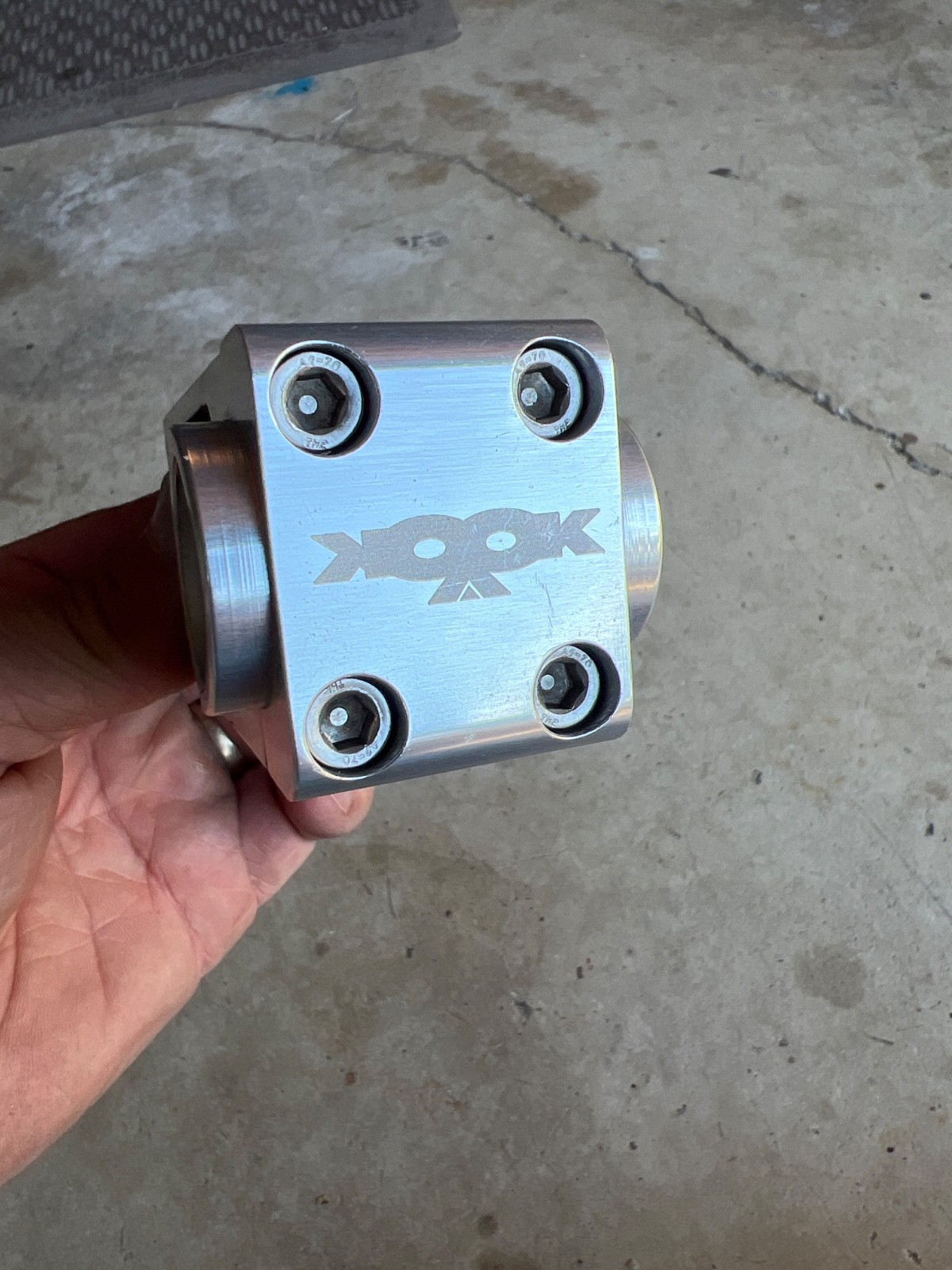 Kooka Vintage Silver Billet DH Stem 1 1/8 CNC, 90s MTB, 70mm