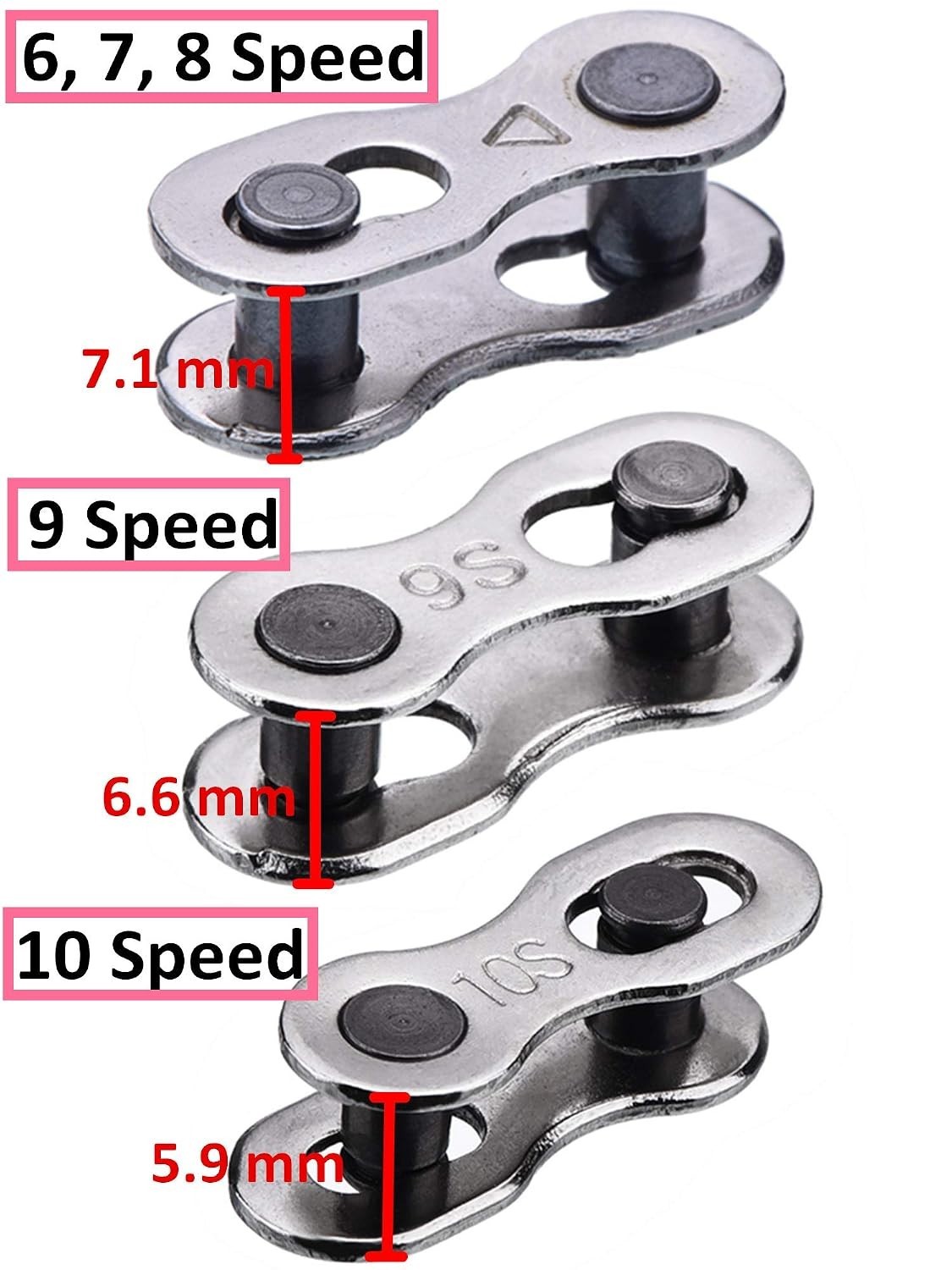 Compatibility & Quality – 8 Pairs Bicycle Chain Links for 6-10 Speed Cyclists