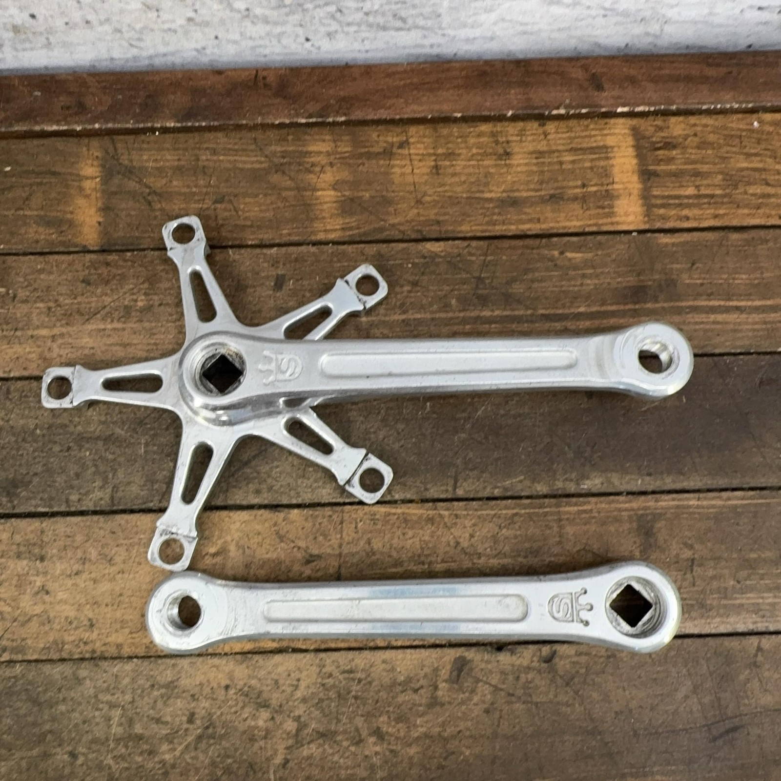 Vintage Sugino Mighty Crank Set 171 Mm 144 BCD S-Crown BMX 70s 80s Alloy Cranks
