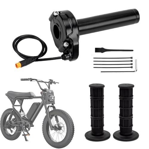 Ebike Full Twist Throttle, 3 Pin Surron Style Ebike Throttle Kit 12V-72V,