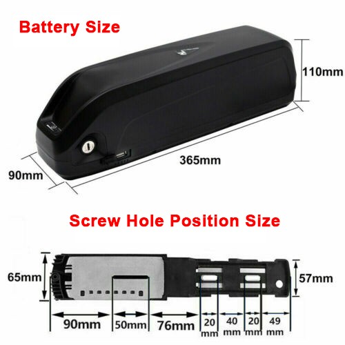 Ebike battery 36V 48V 52V 15Ah 20Ah lithium Electric Bicycle bike Battery