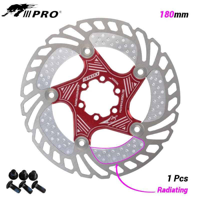 MountainBike MTB DH 6inch 160/180/203mm Cooling Disc Heatdissipation Brake Rotor
