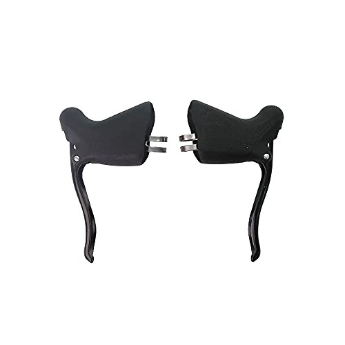 Road Bicycle Fixie Bike Drop Handlebar Brake Levers Set Time Trial Ergo Black